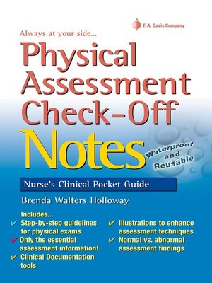 cover image of Physical Assessment Check-Off Notes